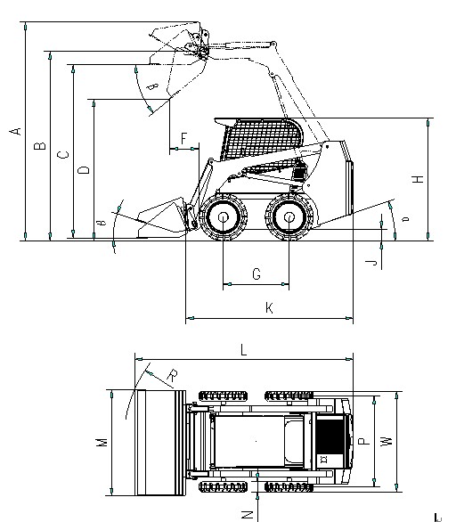 滑移裝載機GN700技術參數